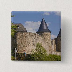 Luxemburg, Tal des Flusses Sauer. Bourscheid, Button