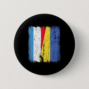 Luxemburg Ukraine Halbflagge Luxemburgisch Ukraini Button