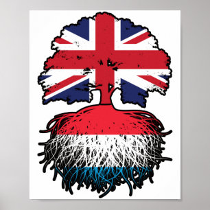 Luxemburg Vereinigtes Königreich Luxemburg Poster
