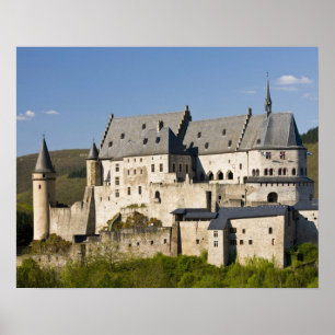 Luxemburg, Vianden. Vianden Chateau (b. 15. Poster