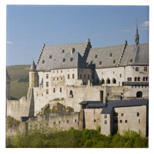 Luxemburg, Vianden. Vianden Schloss (b. 15.Jh. Fliese