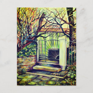 Luxemburg - Vintage Bohemian Malerei Postkarte