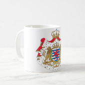 Luxemburg-Wappen Kaffeetasse (Vorderseite Links)