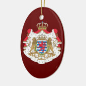 Luxemburg-Wappen Keramikornament (Links)