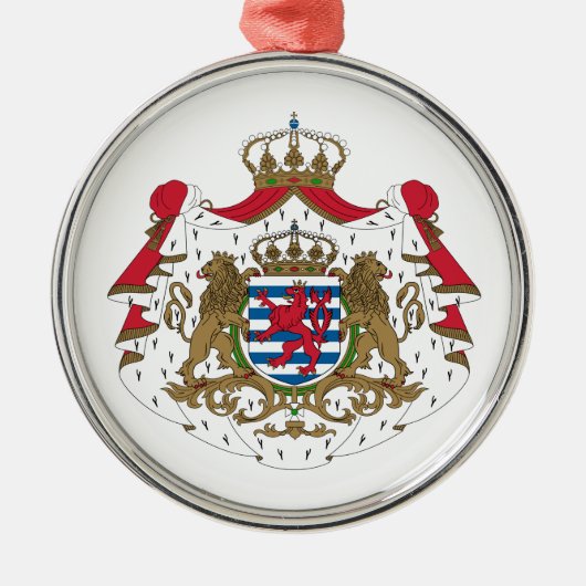Luxemburg-Wappen Ornament Aus Metall (Vorne)