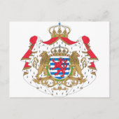 Luxemburg-Wappen Postkarte (Vorderseite)