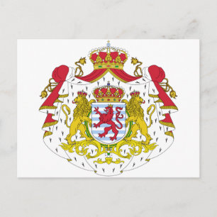 Luxemburg-Wappen Postkarte