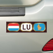 Luxemburger Autoaufkleber für Flaggenplan (Auf Auto)