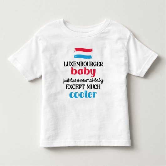 Luxemburger Baby, viel Cooler Niedlich Kleinkind T-shirt (Vorderseite)