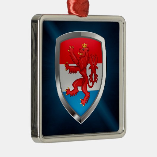 Luxemburger Emblem Silbernes Ornament (Rechts)