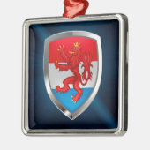 Luxemburger Emblem Silbernes Ornament (Links)