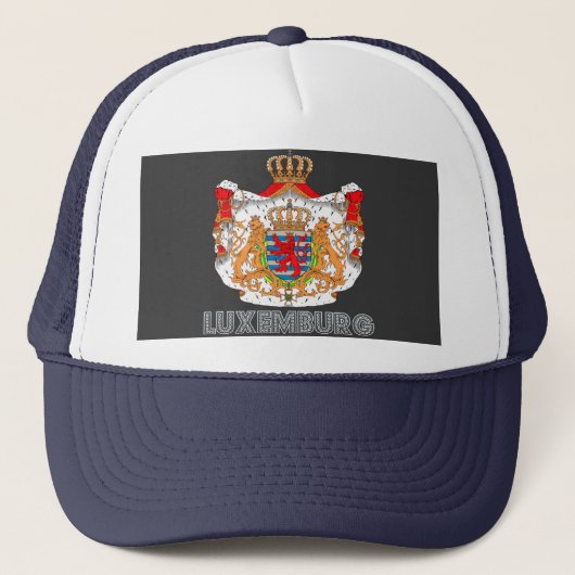Luxemburger-Emblem Truckerkappe (Vorderseite)