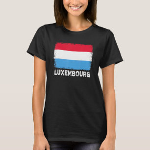 Luxemburger Fahne-Unterstützung für Luxemburgerinn T-Shirt