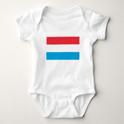 Luxemburger Flagge Baby Strampler (Vorderseite)