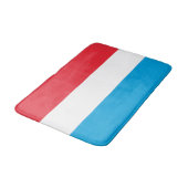 Luxemburger Flagge Badematte (Schrägansicht)