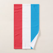 Luxemburger Flagge Badhandtuch Set (Handtuch)
