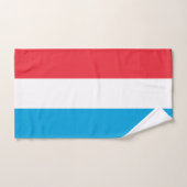 Luxemburger Flagge Badhandtuch Set (Handtuch)