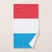 Luxemburger Flagge Badhandtuch Set (Handtuch)