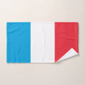 Luxemburger Flagge Badhandtuch Set (Handtuch)