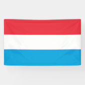 Luxemburger Flagge Banner (Horizontal)