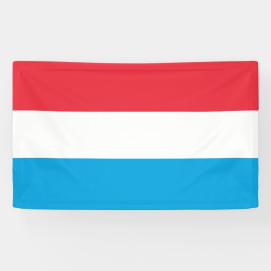 Luxemburger Flagge Banner (Horizontal)