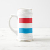 Luxemburger Flagge Bierglas (Links)