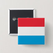 Luxemburger Flagge Button (Vorne & Hinten)