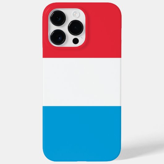 Luxemburger Flagge Case-Mate iPhone Hülle (Rückseite)