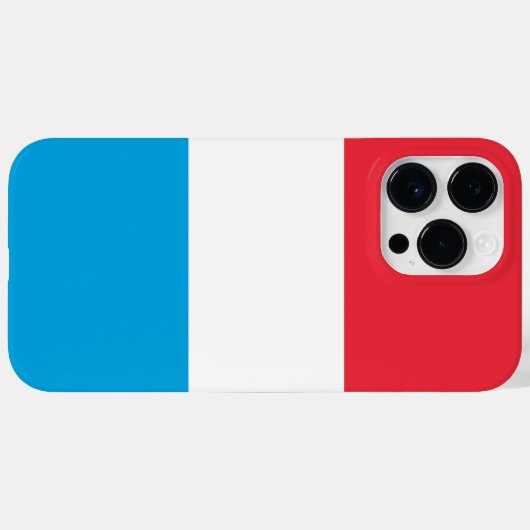 Luxemburger Flagge Case-Mate iPhone Hülle (Rückseite (Horizontal))