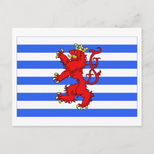 Luxemburger Flagge (de facto) Postkarte