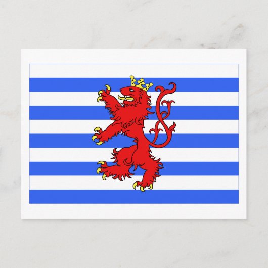 Luxemburger Flagge (de facto) Postkarte (Vorderseite)