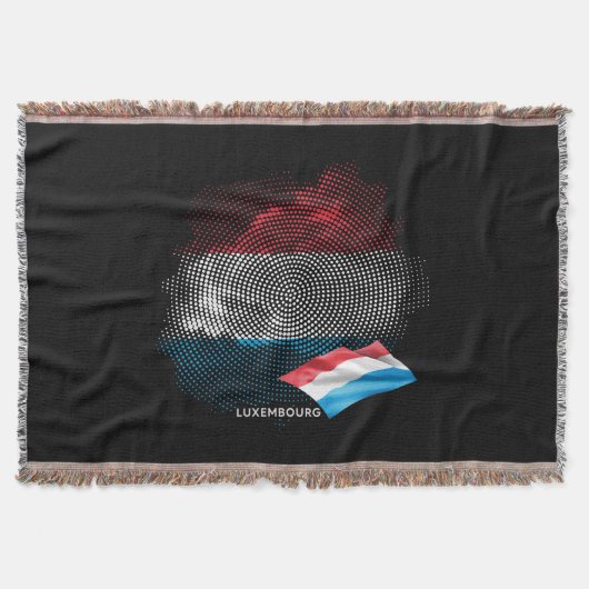 Luxemburger Flagge Decke (Vorderseite)