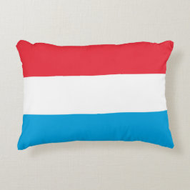 Luxemburger Flagge Dekokissen