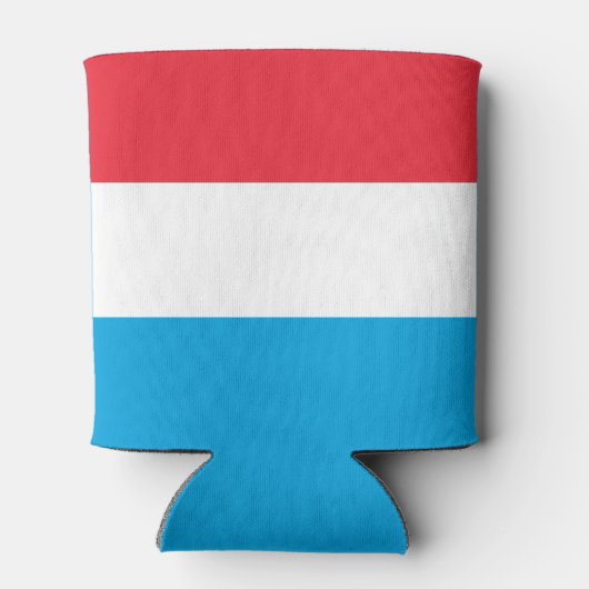 Luxemburger Flagge Dosenkühler (Rückseite)