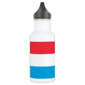 Luxemburger Flagge Edelstahlflasche (Links)