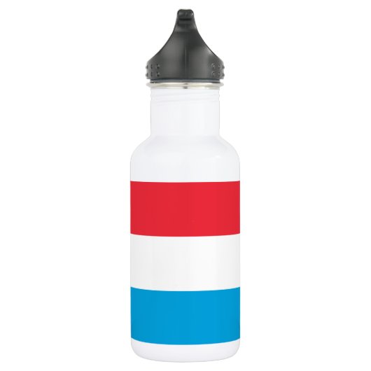 Luxemburger Flagge Edelstahlflasche (Rechts)
