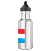 Luxemburger Flagge Edelstahlflasche (Rechts)