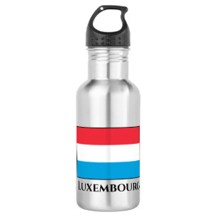 Luxemburger Flagge Edelstahlflasche