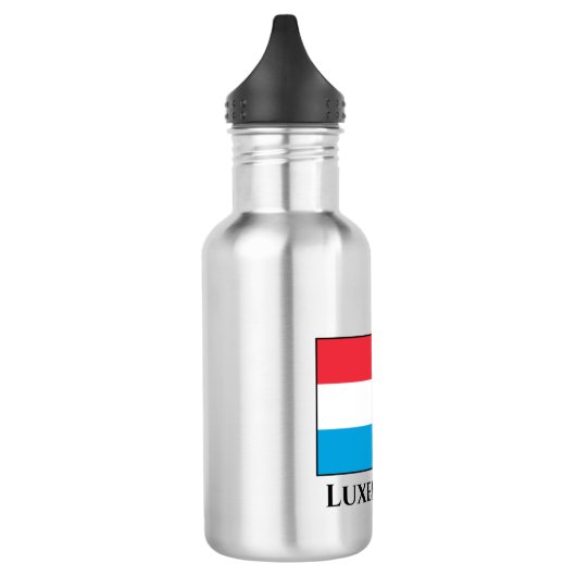 Luxemburger Flagge Edelstahlflasche (Links)