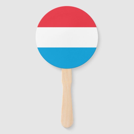 Luxemburger Flagge Fächer (Rückseite)