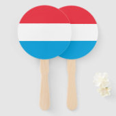 Luxemburger Flagge Fächer (Vorne und Hinten)