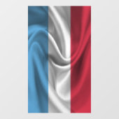 Luxemburger Flagge Fensteraufkleber (Blatt)