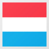 Luxemburger Flagge Fensteraufkleber (Blatt)