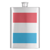 Luxemburger Flagge Flachmann (Vorderseite)