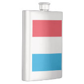 Luxemburger Flagge Flachmann (Rechts)