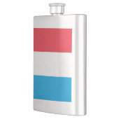 Luxemburger Flagge Flachmann (Links)