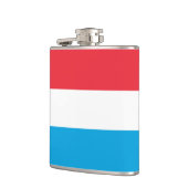 Luxemburger Flagge Flachmann (Links)