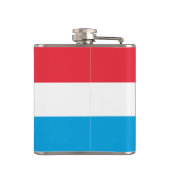 Luxemburger Flagge Flachmann (Rückseite)