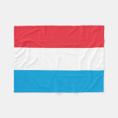 Luxemburger Flagge Fleecedecke (Vorderseite (Horizontal))