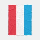 Luxemburger Flagge Fleecedecke (Vorderseite)